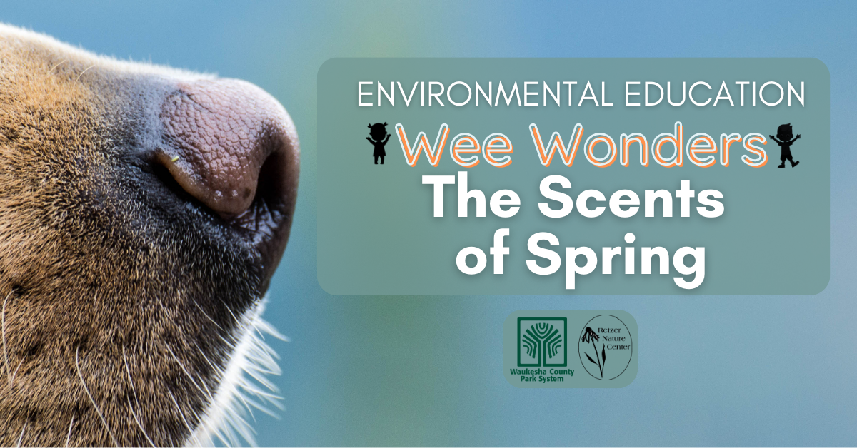 Wee Wonders program - the Scent of Spring at Retzer Nature Center on April 9 2024