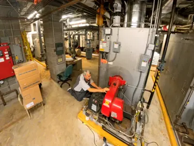 Facilities working on a burner