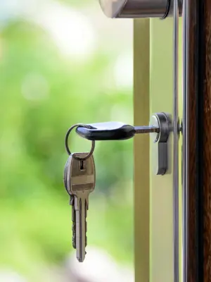 Key in Door Lock