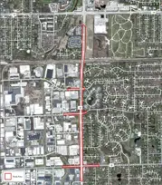 Location map for Moorland Rd segment
