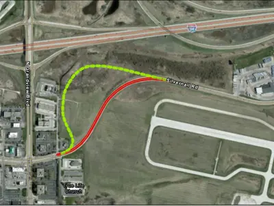 Map of projected expansion