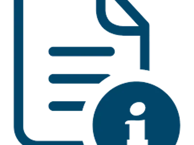paper with information symbol