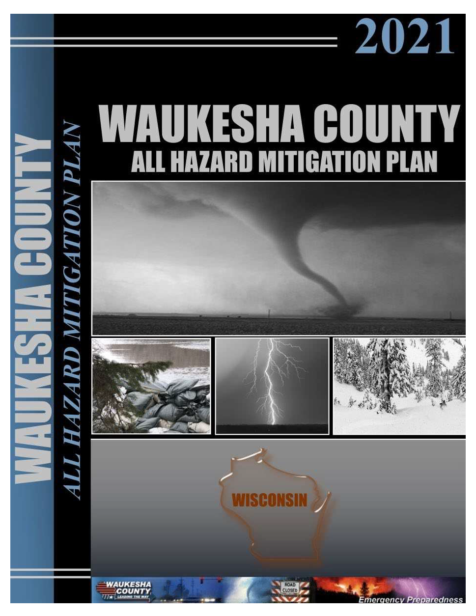 Cover of Waukesha Counties Hazard Mitigation Plan.