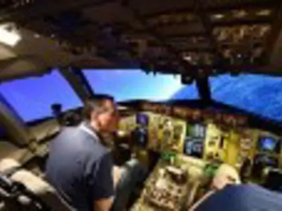View from cockpit 